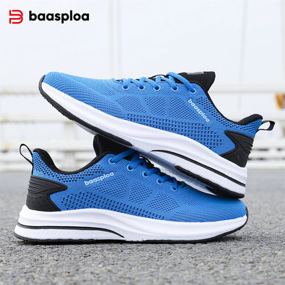 Ténis de corrida para homem da marca Baasploa: ténis casuais de malha, de designer, leves, com atacadores, novos, para desporto ao ar livre e ténis de ténis
