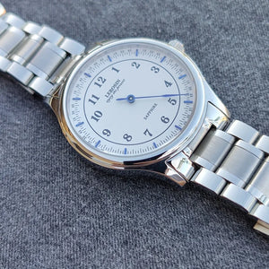 Single needle independent blue needle minimalist fashion personality sapphire mirror waterproof quartz watch for men