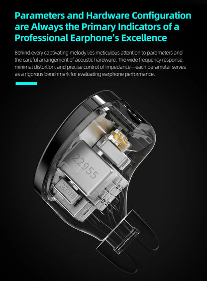 KZ Sonata 28BA Units Upgraded HIFI Headphones On-ear tunable balanced armour unit Wired gaming headphones