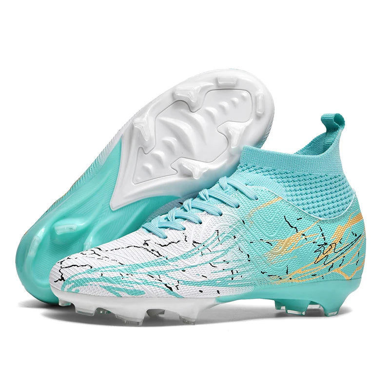 Chaussures de football à crampons FG pour terrain ferme, coupe basse, à lacets, pour hommes, professionnelles, antidérapantes, résistantes à l'usure, pour entraînement sur herbe naturelle