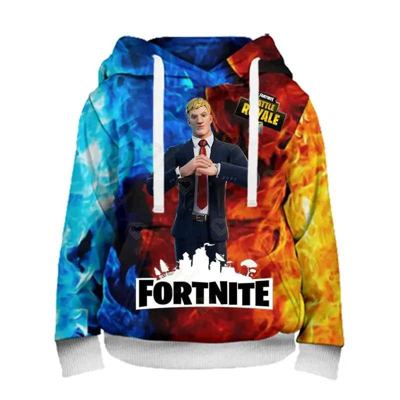 Fortnite Herren-Hoodie, modisches Sweatshirt mit 3D-Print, Battle-Game-Hoodies für Jungen und Mädchen, Hip-Hop, Herren, Freizeit-Oberbekleidung