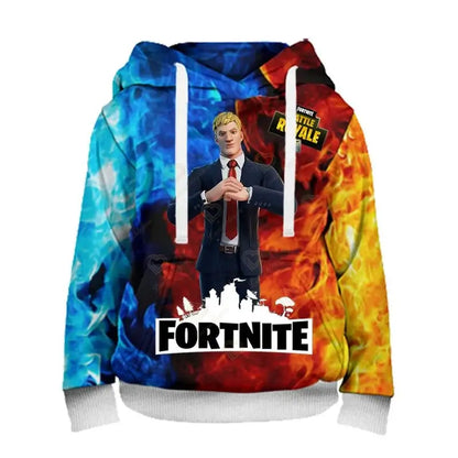 Fortnite Herren-Hoodie, modisches Sweatshirt mit 3D-Print, Battle-Game-Hoodies für Jungen und Mädchen, Hip-Hop, Herren, Freizeit-Oberbekleidung