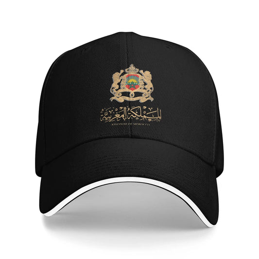 Morocco Flag Map Baseball Cap  y2k Cool Trucker Hat Summer Men Women Hunting Camping Baseball Caps
