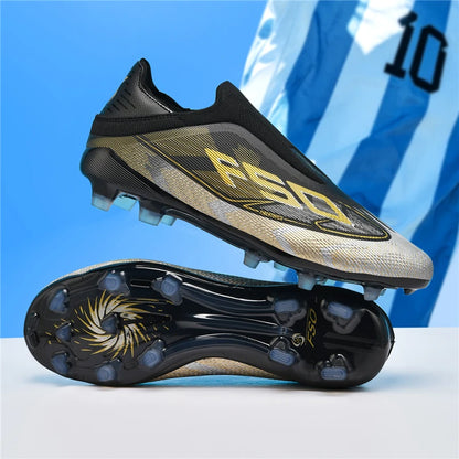 Nouvelles chaussures de football pour hommes, chaussures de sport respirantes, chaussures de futsal antidérapantes, chaussures de football ultralégères, haute tige, haute qualité, pour match en extérieur