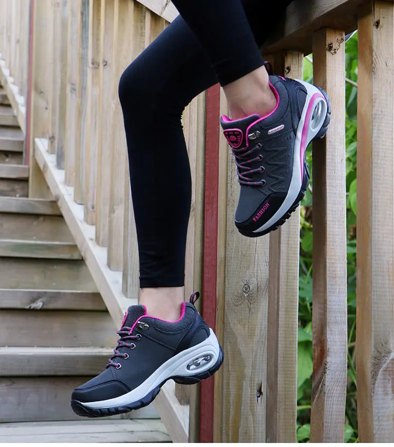 Scarpe sportive da donna, sneakers con plateau, scarpe alla moda per attività all’aperto e escursionismo, scarpe casual antiscivolo, scarpe da corsa basse, calzature da donna