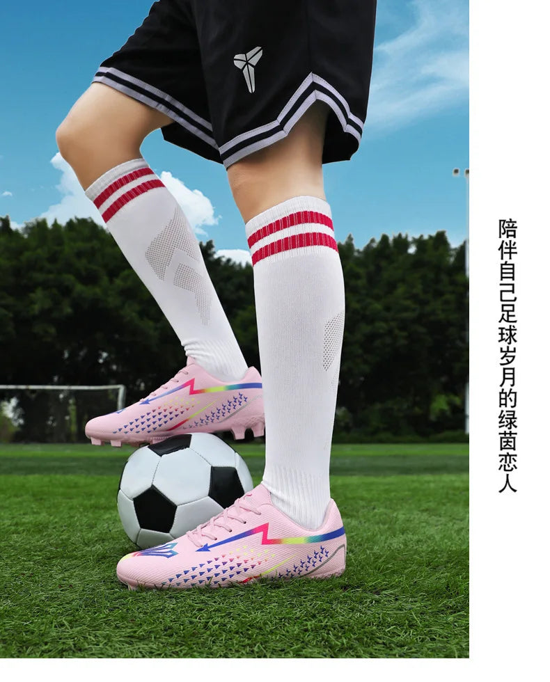 High Quality Men's Soccer Shoes for Society, Ultralight Turf Soccer Cleats Sneakers, Training Football Boots Chuteira Campo Sizes 35-45