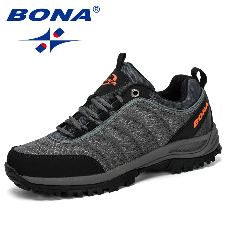 BONA Wanderschuhe Herren Bergsteigerschuhe Outdoor-Sneaker Herrenschuhe Trekking-Sport-Sneaker Herren Bequem