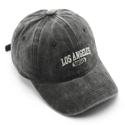 Fashion Casual Baseball Cap for Women Men Cotton Soft Top Hats Unisex Los Angeles Embroidery Snapback Hat Hiking Sunscreen Caps