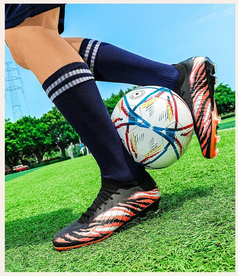 Herren-Fußballschuhe Sport Ultraleicht Rutschfest Outdoor Erwachsene Stollen Spiel Unisex-Fußballschuhe Bequem Rasen Hochwertig