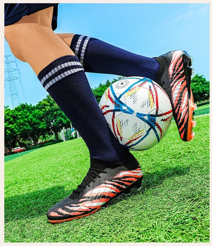 Herren-Fußballschuhe Sport Ultraleicht Rutschfest Outdoor Erwachsene Stollen Spiel Unisex-Fußballschuhe Bequem Rasen Hochwertig