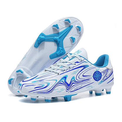 Chaussures de football pour hommes, chaussures de terrain professionnelles, crampons FG/TF pour entraînement sur gazon, chaussures de futsal, baskets de football antidérapantes, chaussures à crampons pour cheville, pointur
