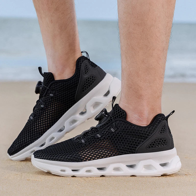 Unisex Quick Dry Barefoot Aqua Shoes for Outdoor Watersports River Trekking Creek Hiking Boating Lightweight Rotating Buckle