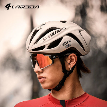 LAMEDA gepolariseerde fietsbril voor op de weg, UV400, mountainbike-zonnebril, fietsbril, sportbril, outdoor-zonnebril, heren, dames