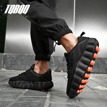 Men's Comfortable Casual Sneakers with Foot Sensing Massage Technology Women's Sports Breathable Lightweight Training Shoes