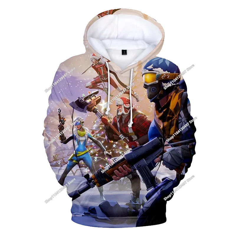 Fortnite Παιχνίδι Μάχης Φούτερ με 3D εκτύπωση Ρούχα δρόμου Παιδικά φούτερ σε υπερμεγέθη στυλ Φούτερ με κουκούλα Ανδρικά παλτά Ρούχα