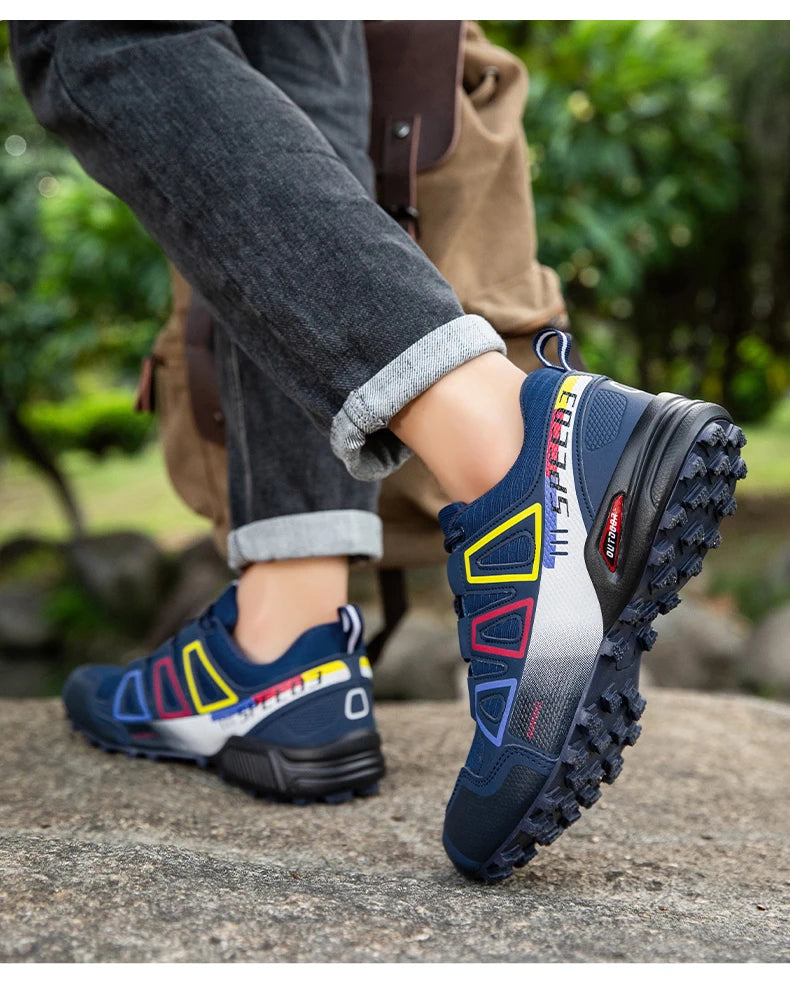 Men's Hiking Shoes Outdoor Sports Lace-Up Hiking Shoes Women's Hiking Sports Non-slip Hunting Tactical Sports Shoes