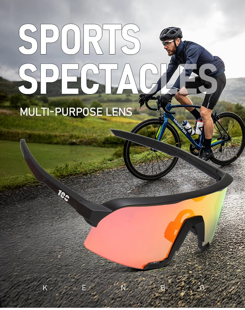 100 Fahrradsonnenbrillen, Radbrillen für Herren, MTB-Brillen, Damen, Outdoor, Camping, Wandern, Sport, UV400, Fahrradbrillen