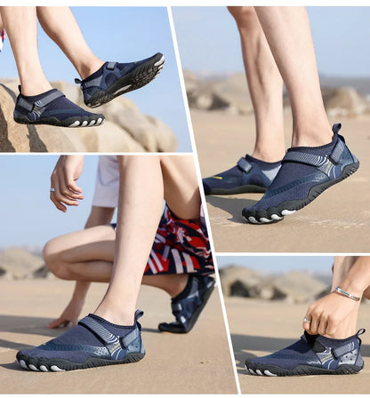 Herren Damen Wasserschuhe Aqua-Schuhe Drainage-Schuhe Strandsport Schwimmsandalen Schnelltrocknend Bootfahren Barfuß Tauchen Angeln Surfen Sneaker