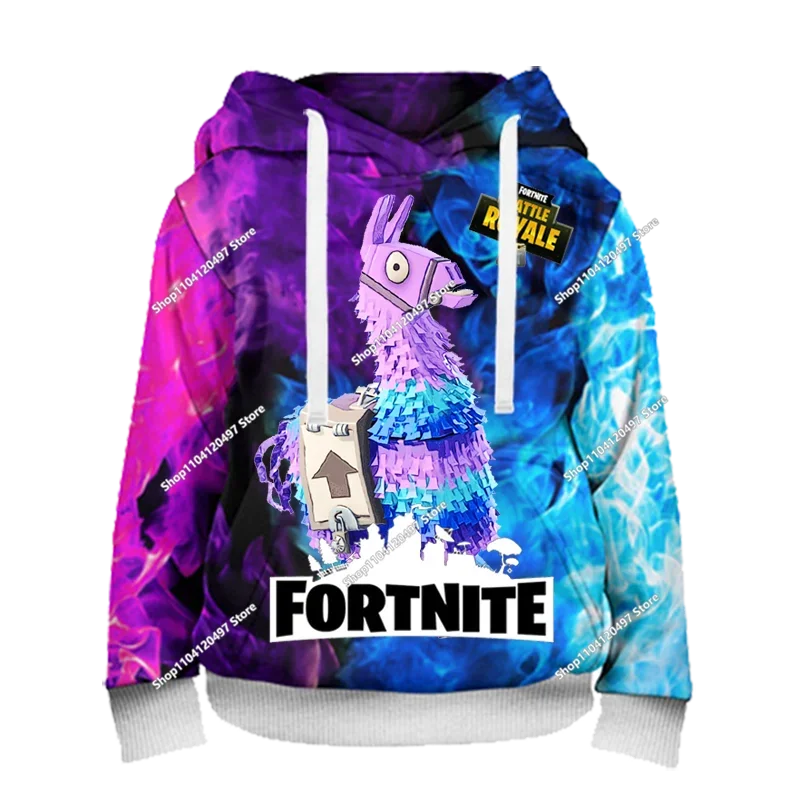 Fortnite Παιχνίδι Μάχης Φούτερ με 3D εκτύπωση Ρούχα δρόμου Παιδικά φούτερ σε υπερμεγέθη στυλ Φούτερ με κουκούλα Ανδρικά παλτά Ρούχα
