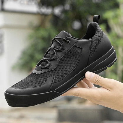 Leisure Walk Men Casual Shoes Fashion Genuine Leather Sneakers Outdoor Male Sports Shoes Non-Slip Walking Shoes Trekking Footwear
