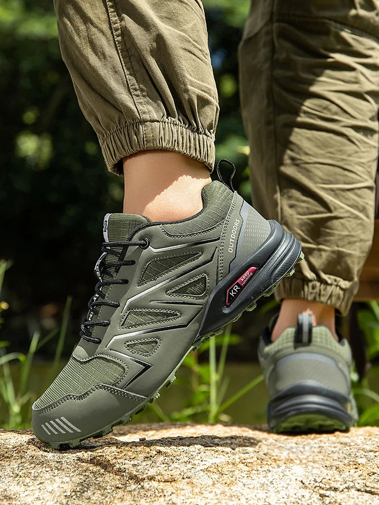 Men's Hiking Shoes Waterproof All-Terrain Outdoor Sneakers Non-Slip for Trekking Camping Tactical Training  Outdoor Cycling