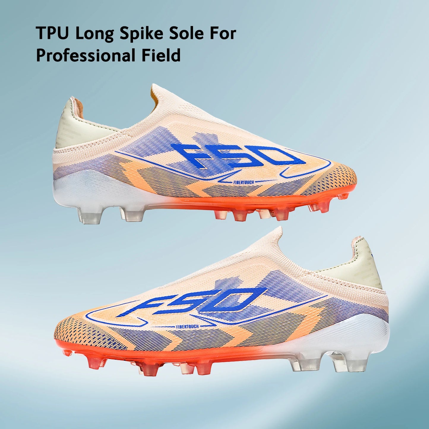 AG/FG Firm Ground Soccer Cleats for Men Women Kids Youth PU Fabric Rubber Sole Non-Slip Wear-Resistant Training Boots