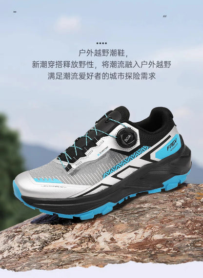 Chaussures de randonnée élégantes pour homme : baskets de trekking résistantes avec doublure moelleuse et chaude pour l'hiver – Chaussures pour homme