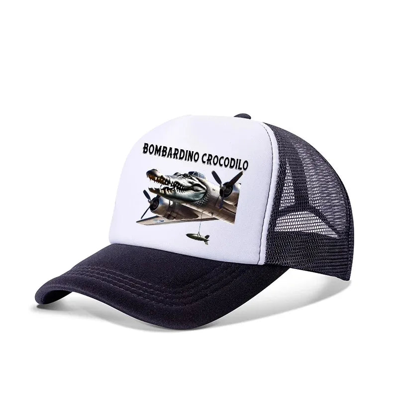 Italian Brainrot Baseball Caps Funny Anime Print Tung Tungtung Sahur Hats Summer Adjustable Fmaliy Headdress Cap Birthday Gifts