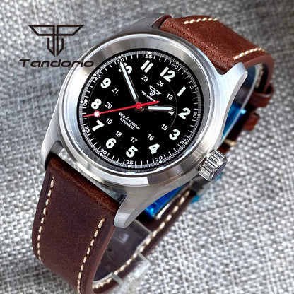Tandorio 36 mm Fashion 20 BAR automatisk dykar- och pilotklocka för män och kvinnor NH35/PT5000/Miyota8215-urverk safirglas armbandsur med grön luminiscens