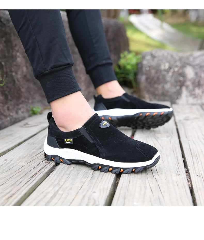 Sapatos desportivos casuais para homem, para caminhadas ao ar livre, acampamento, corrida leve e jogging, mocassins antiderrapantes, sapatos de caminhada, tamanhos grandes 38-50