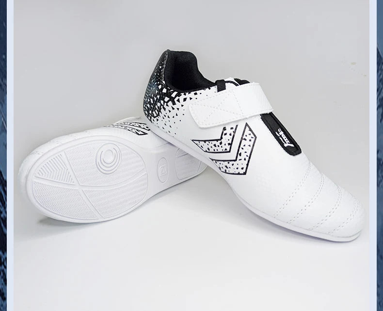 Zapatillas de taekwondo transpirables y resistentes al desgaste, para kickboxing y kung fu. Zapatillas profesionales de taekwondo y artes marciales, para niños y adultos.