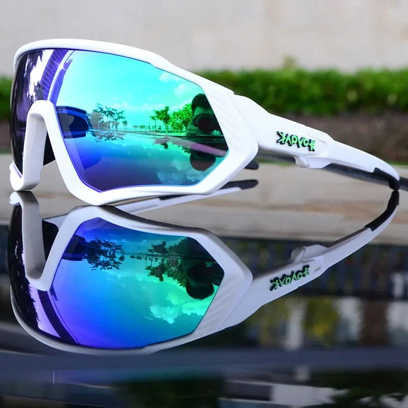 Kapvoe Herren-Marken-Angelbrille, Mountainbike- und Radfahrbrille, Damen-Rennradbrille, Fahrradbrille, Radsportbrille, Oculos Ciclismo