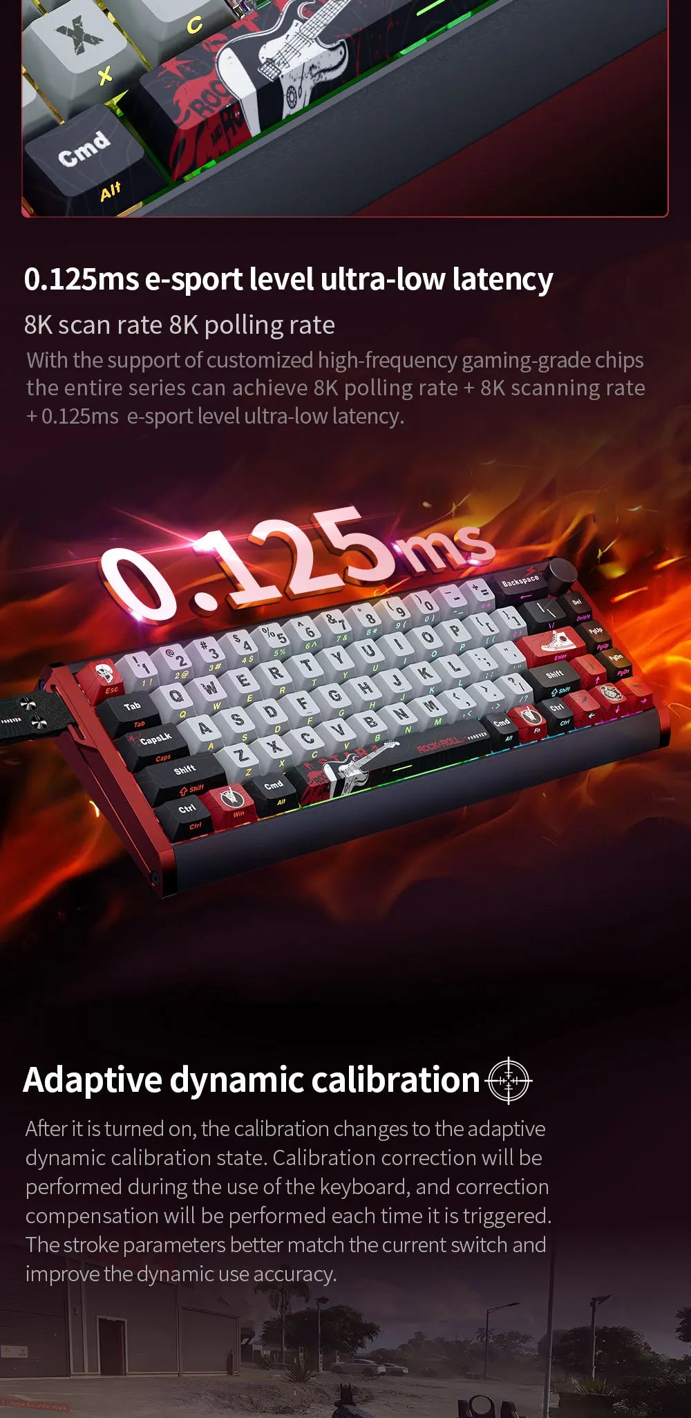 Tastiera magnetica SKYLOONG GK61/GK68 HE con case in alluminio, 8000hz, RT0.01mm, Rapid Trigger, keycap PBT, retroilluminazione RGB, tastiera gaming cablata
