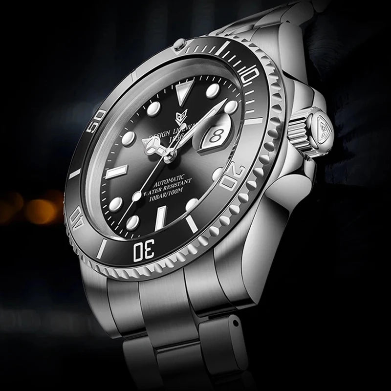 Orologi da polso meccanici da uomo LIGE, orologi da lavoro, orologi da uomo impermeabili, orologi sportivi automatici da uomo, Relogios Masculino