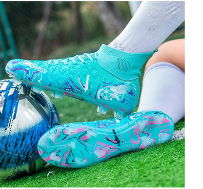Sapatilhas de futebol profissional para homem, sapatilhas com pitões, sapatilhas de futebol originais, botas para campo de futebol de interior, treino em relva, TF/FG, ténis