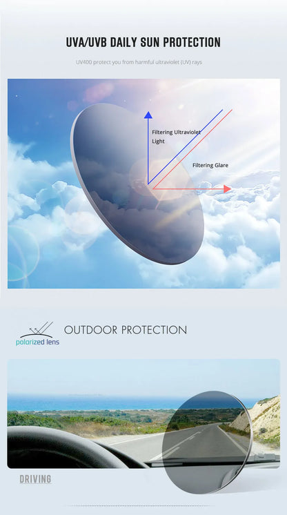 New Colors KDEAM-PLUS Large Size Square Unisex Sunglasses Polarized Photochromic Oversized Sun Glasses Fashion Anti Glare Mirror