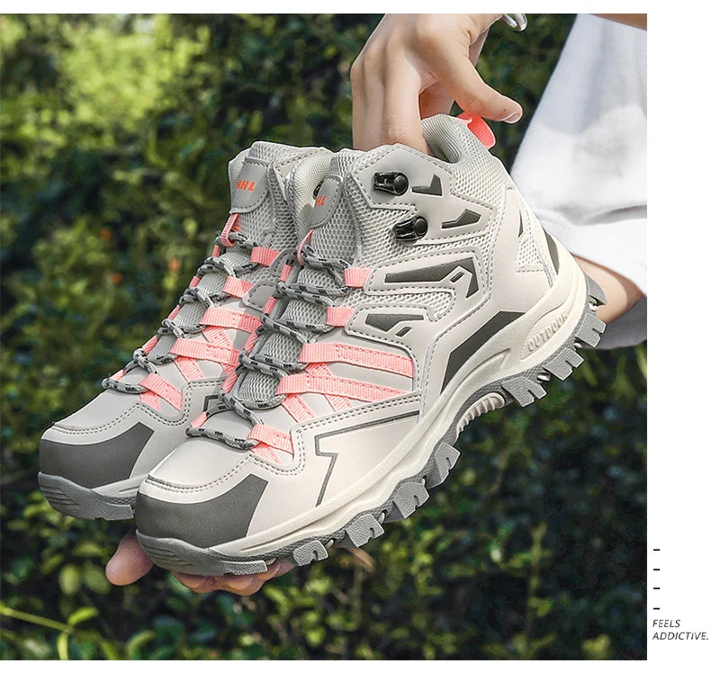 Zapatillas de senderismo unisex, zapatillas deportivas para actividades al aire libre, botas de acampada, zapatillas impermeables de mujer para caminar, zapatillas de senderismo antideslizantes