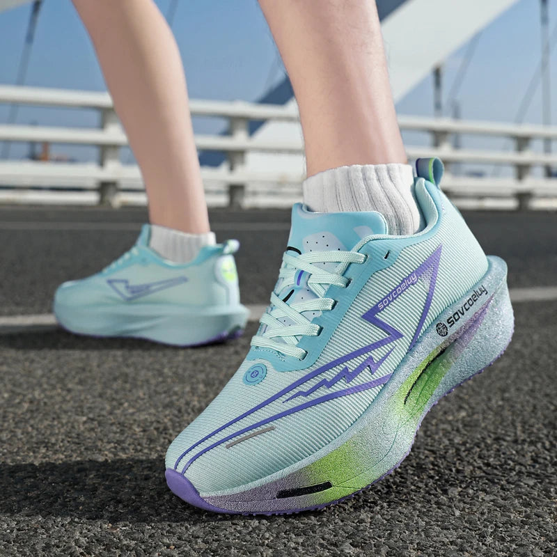 Vielseitige, rutschfeste und stoßdämpfende Carbon-Platten-Technologie für alle Jahreszeiten – Sport- und Freizeitschuhe, Laufschuhe, Fitnessschuhe, Unisex