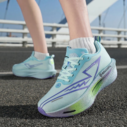 Vielseitige, rutschfeste und stoßdämpfende Carbon-Platten-Technologie für alle Jahreszeiten – Sport- und Freizeitschuhe, Laufschuhe, Fitnessschuhe, Unisex