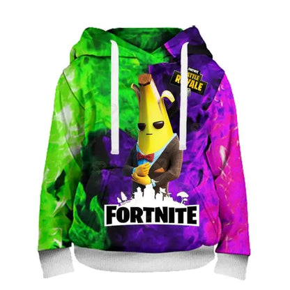 Fortnite Herren-Hoodie, modisches Sweatshirt mit 3D-Print, Battle-Game-Hoodies für Jungen und Mädchen, Hip-Hop, Herren, Freizeit-Oberbekleidung