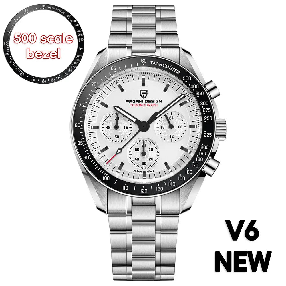 PAGANI DESIGN 2025 New AK Project Men's Watches Luxury Quartz Wrist Watch For Men AR Sapphire Speed Chronograph Automatic Date