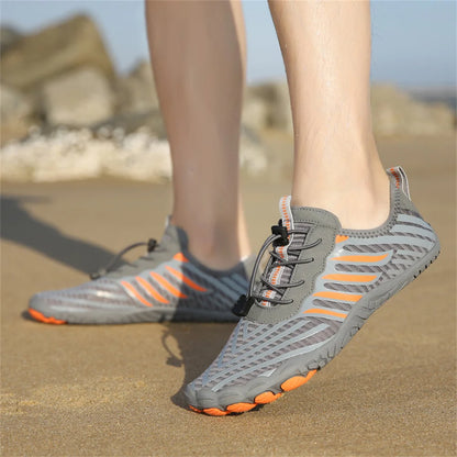 Unisex snabbtorkande vattenskor för män och kvinnor – färgglada strand-, sim-, surf- och havsskor – parskor – barfota- och Upstream-sneakers