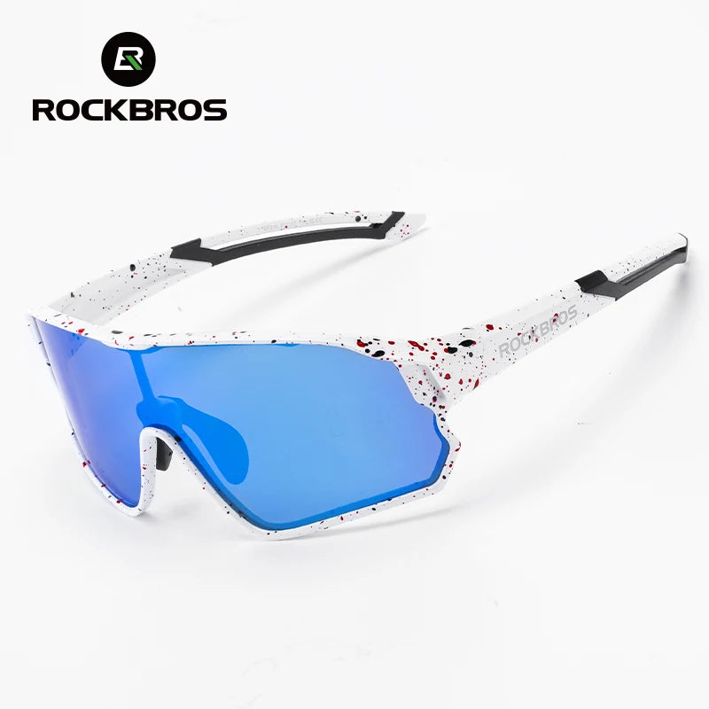 ROCKBROS Occhiali da ciclismo polarizzati fotocromatici per bambini con protezione UV400 Occhiali da sole per sport all'aperto Occhiali da bicicletta MTB per bambini