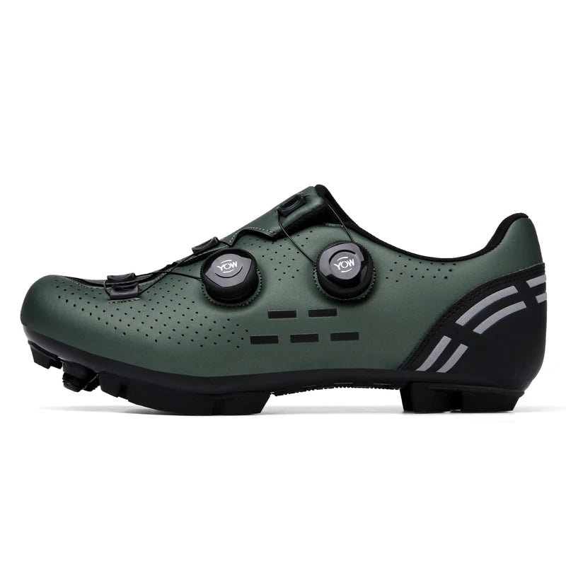 Sapatos de ciclismo para homem: sapatos profissionais de BTT e SPD; sapatos de corrida de montanha; sapatos de ciclismo de estrada SPD para mulher