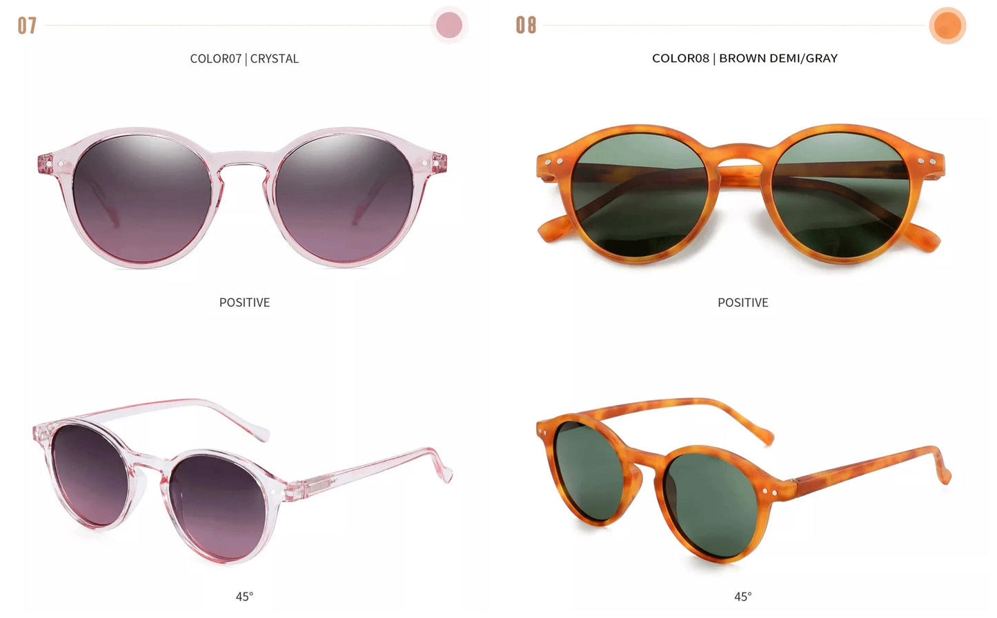 ZENOTTIC (S Size) Retro Circular Polarized Sunglasses 2026 2025 Men Women Vintage Small Round Sun Glasses UV400 Goggles Shades