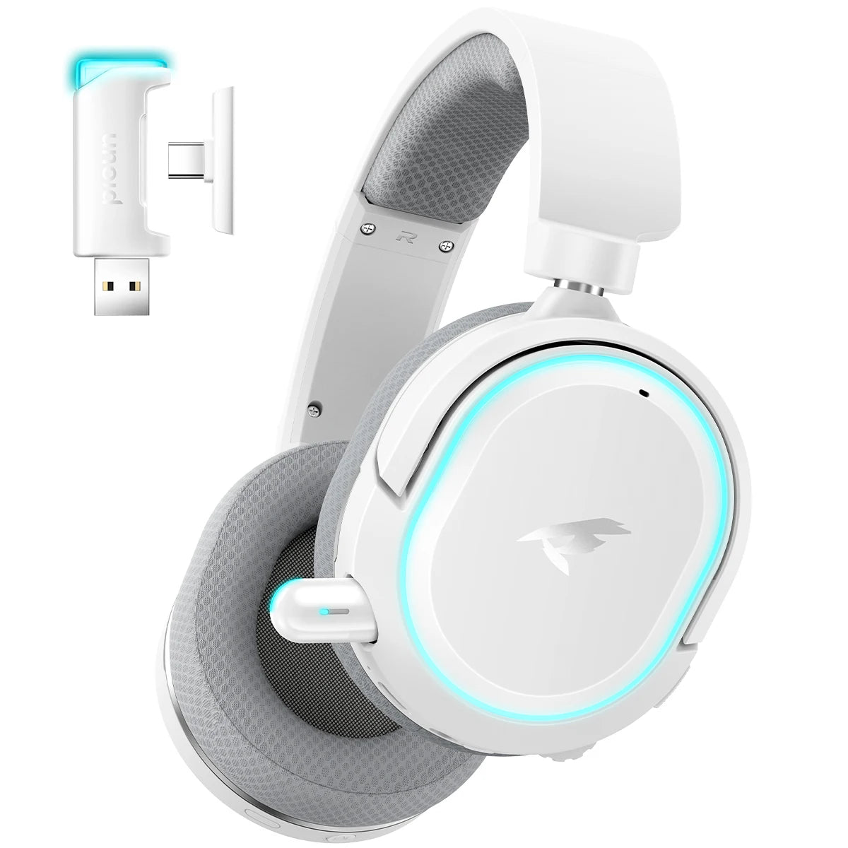 Picun G2 kabelloses Gaming-Headset Bluetooth 5.3 – 7.1-Surround-Sound, ENC-Mikrofon, 100H Akku, Low-Latency-Kopfhörer für PC, PS5, PS4, Switch & Mobile