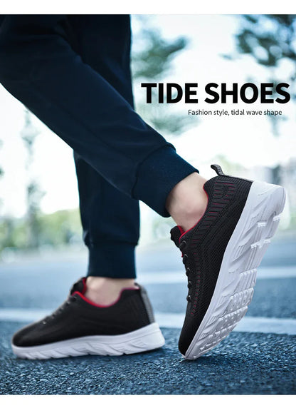 Sports Men's Running Jogging Shoes Casual Sneakers Outdoor Lace-Up Breathable Mesh Light Tennis Outdoor Walking Size 39-46