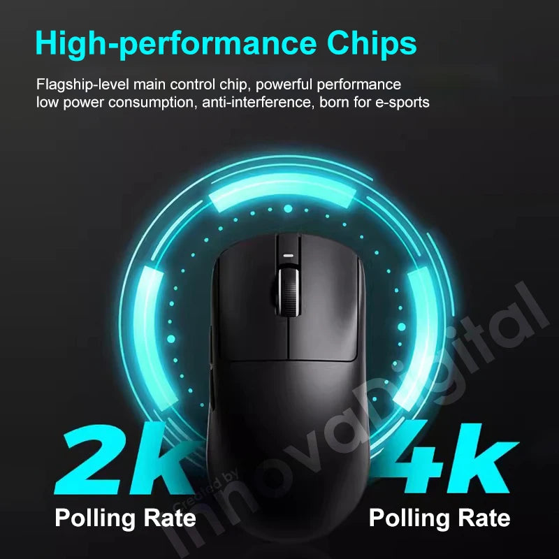 Rato Gaming Sem Fios ATK VXE Dragonfly R1 Pro MAX PAW3395 R1 SE Plus Personalizado para Esports e FPS, Recarregável e Leve