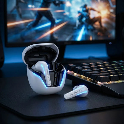 ONIKUMA T27 Wireless Earbuds Dual-mode Headset Independent Connection with Touch Control 2.4GHz Low Latency Stereo Bluetooth