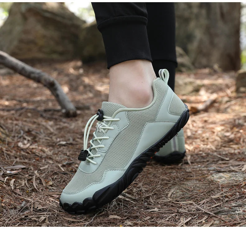 Męskie buty turystyczne typu „barefoot” – oddychające buty sportowe do aktywności na świeżym powietrzu, buty wspinaczkowe, buty trekkingowe, antypoślizgowe, wygodne, męskie buty codzienne do biegania